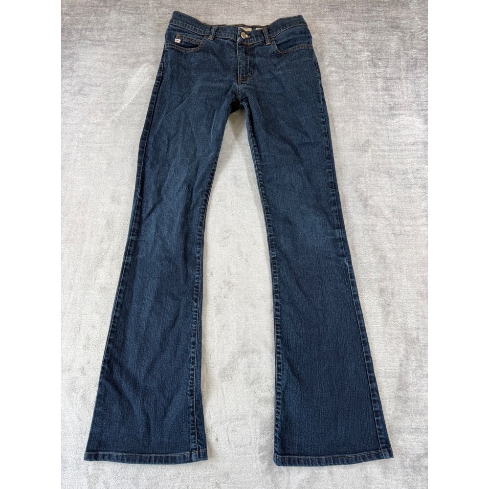 Miss Sixty Jeans Women 29 Blue Tommy Flare Dark Wash Y2K Italian Design Stretch